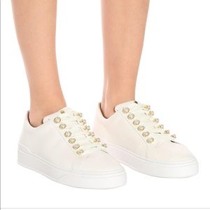 STUART WEITZMAN
Excelsa embellished leather sneakers